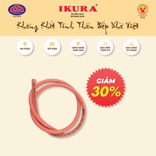 Dây dẫn gas 1,5m chịu áp cao màu cam - có lưới kẽm dẽo dai bền bỉ