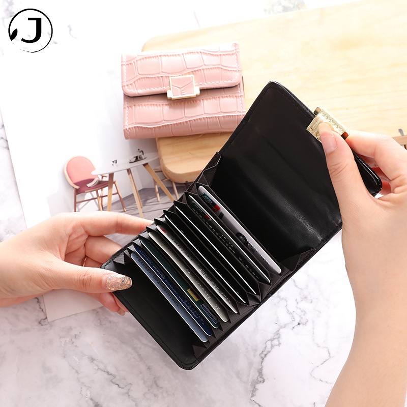 KAITIFEI Ví ngắn dùng để đựng thẻ cầm tay giá rẻ mini thời trang đẹp da nhỏ gọn gập cao cấp