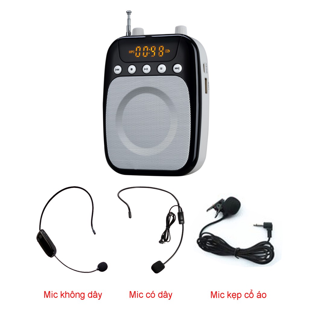 Mic trợ giảng gồm 1 Loa + 3 Mic cho Giáo viên MC - AS358