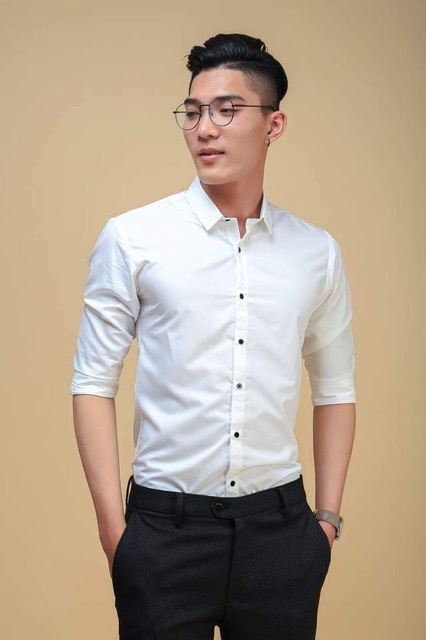 ÁO SƠ MI NAM DÀI TAY MÀU XÁM VẢI LỤA GẤP HỘP - GH07 | BigBuy360 - bigbuy360.vn