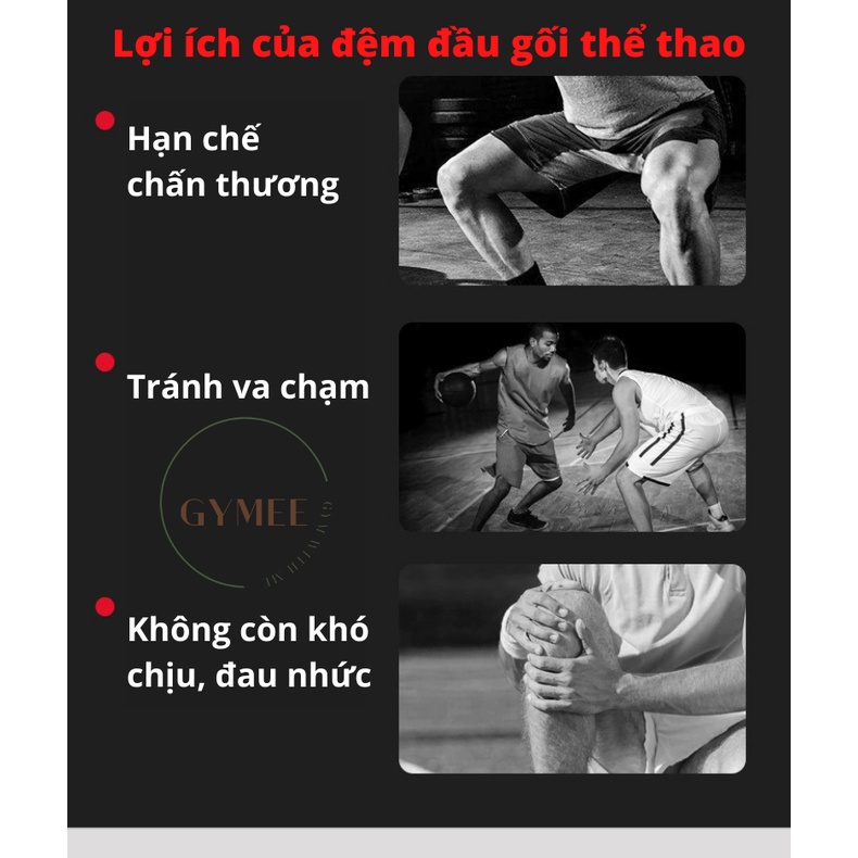 Bảo vệ đầu gối, Bó gối thể thao đàn hồi đa chiều, Miếng đệm đầu gối  thoáng khí chống trượt kèm dây đai trợ lực