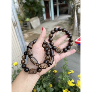 Vòng trầm hương sánh chìm -vòng trầm hương mix tỳ hưu