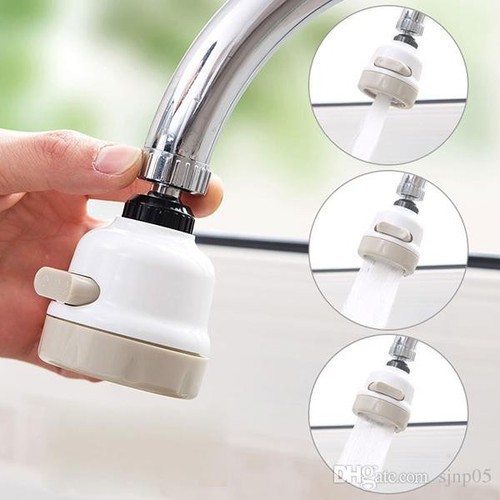 Đầu vòi tăng áp rửa bát nhựa ABS - 3 chế độ phun - xoay 360 độ - phù hợp mọi đầu vòi rửa chén, hàng công ty BH 3 tháng