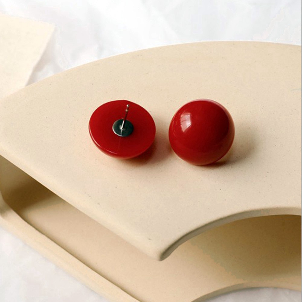 Khuyên tai hình học vuông lớn màu kẹo phong cách Hàn Quốc mới cho nữ