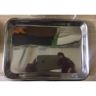 KHAY CHỮ NHẬT INOX 304,17 X 23CM