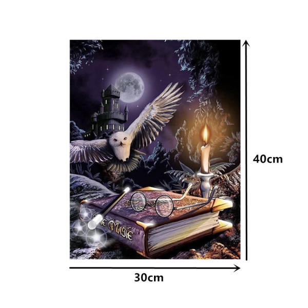 Bộ tranh đính đá 5d diy kích thước 40x30cm hình các con vật đáng yêu