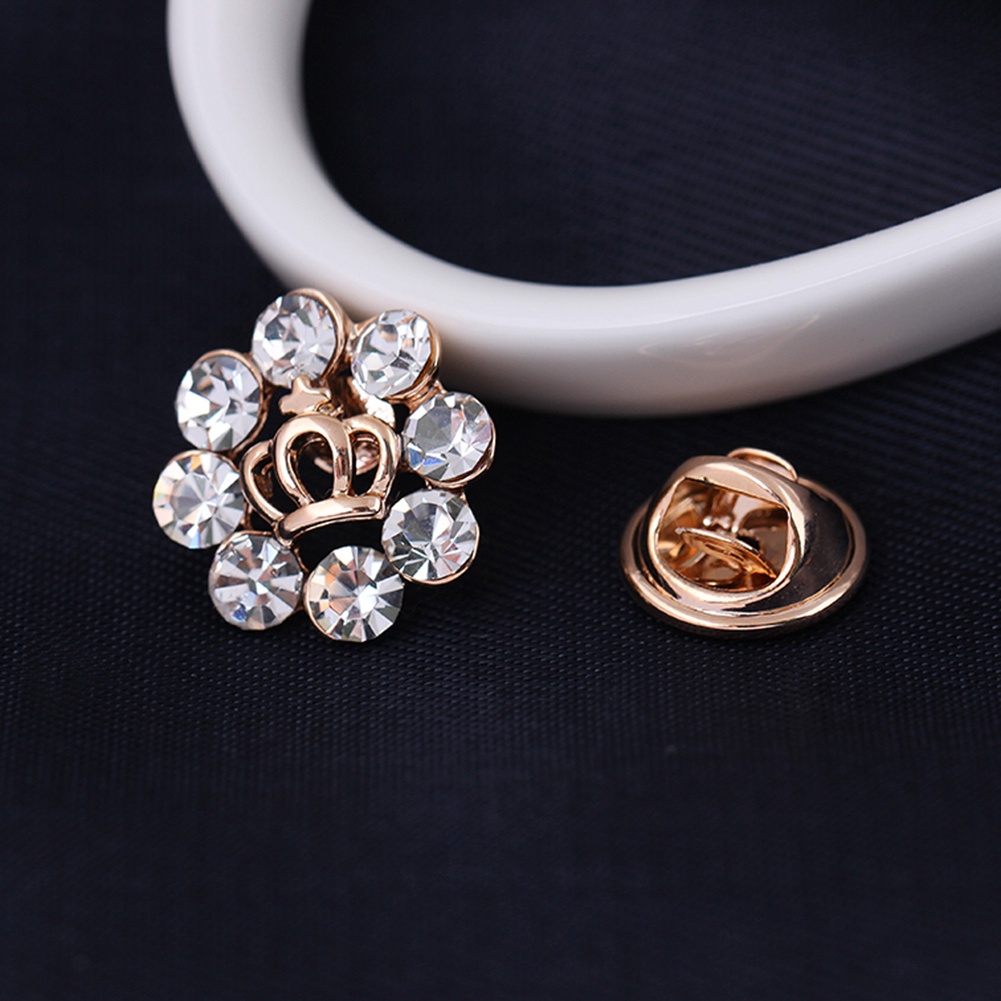 Ghim cài áo đính đá kiểu dáng đơn giản thanh lịch dành cho nữ