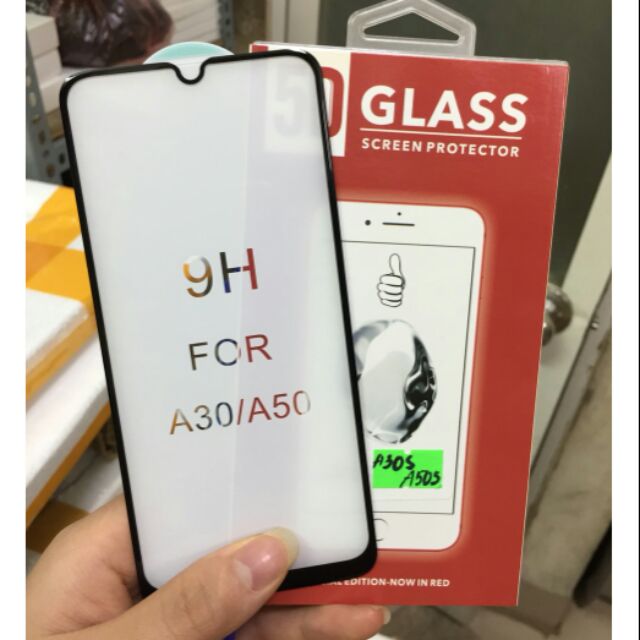 Kính cường lực Samsung A30/A50/A30S/A50S full màn 5D xịn bảo vệ mặt máy