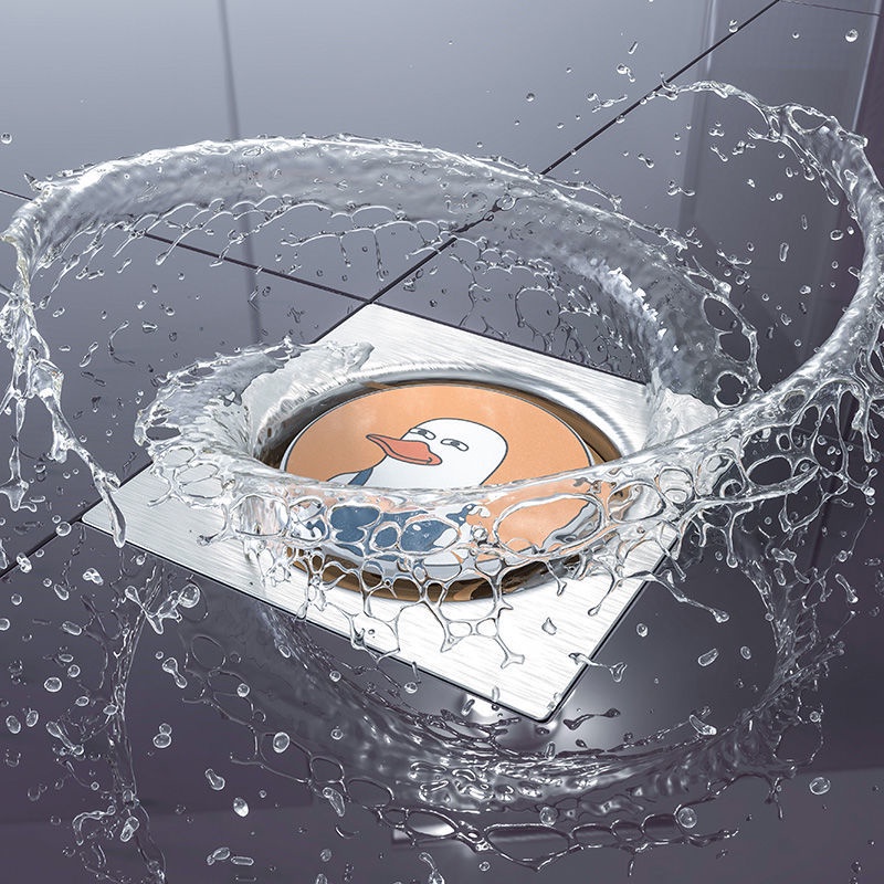Dụng Cụ Chặn Cống Thoát Nước Sàn Nhà Tắm / Toilet Họa Tiết Hoạt Hình Chống Mùi Hôi Tiện Dụng