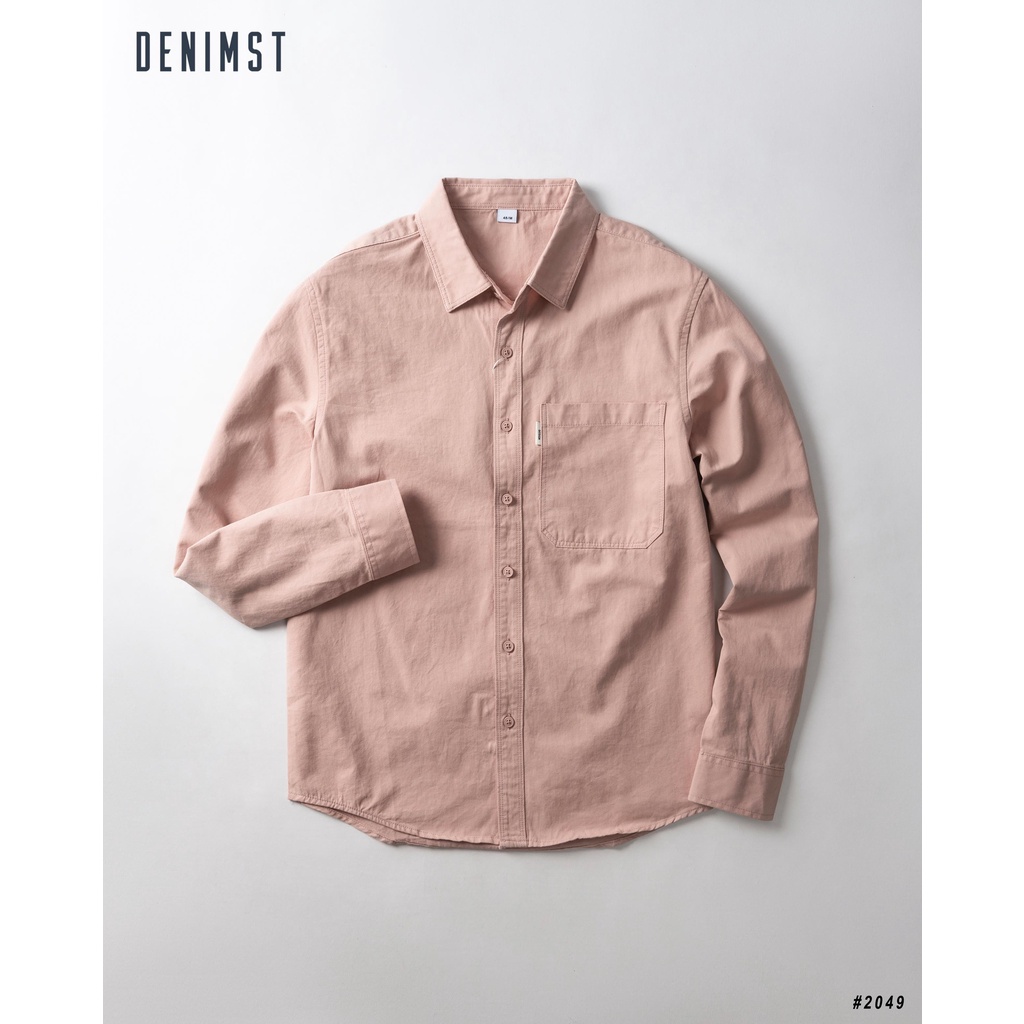 Áo Sơ Mi Nam Design Cao Cấp DENIMST 2049 Chất Kaki Cotton Dáng Suông