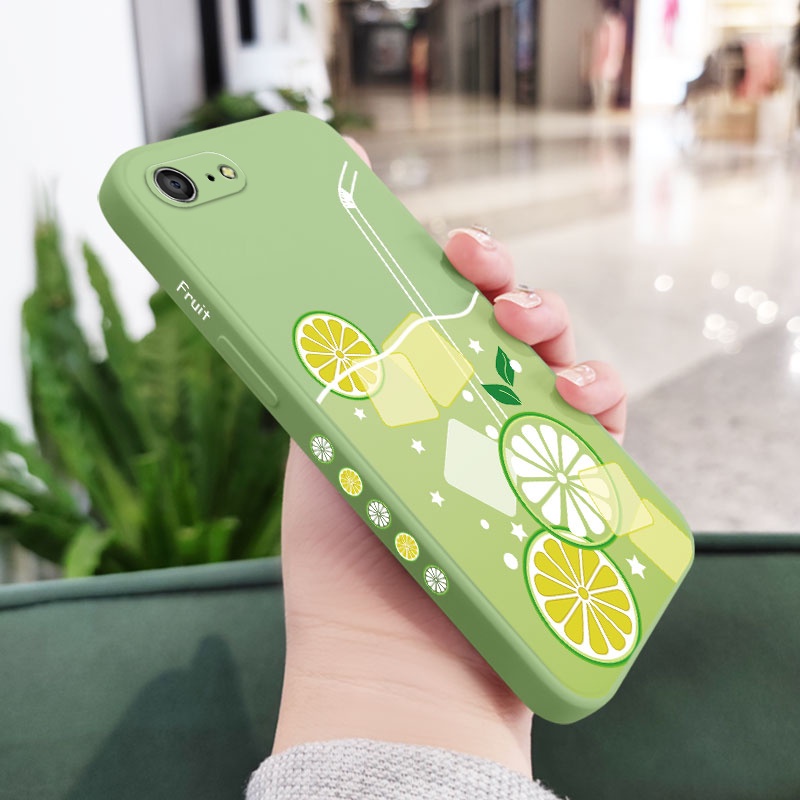 Ốp Điện Thoại Silicone Dẻo In Hình Chai Nước Mùa Hè Mát Mẻ Cho IPhone 8 7 6 6S Plus SE 2020