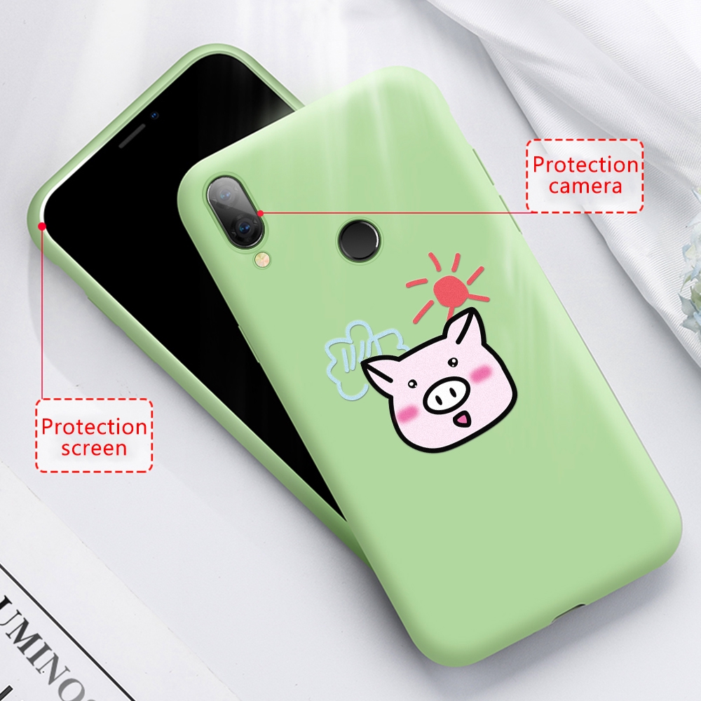 Soft Silicone TPU Case For Xiaomi Redmi 7 Mi9 SE Mi8 Lite Mi6X Cute Cat Pattern Anti-fall Protective Back Cover