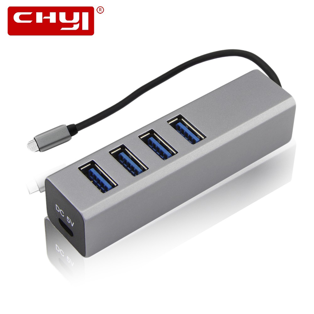 Hub Otg Tipo C De 4 Cổng Usb 3.0 Cho Điện Thoại Thông Minh