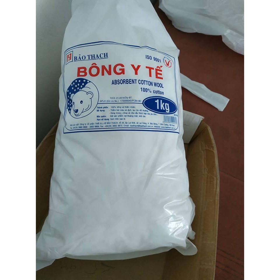 ✅ Bông Gòn Y Tế Thấm Nước: Bảo Thạch 0.5 Kg - 1 Kg - VT0434