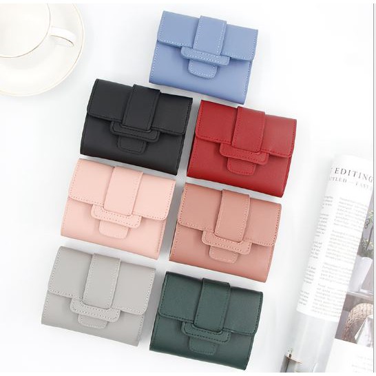 Ví Nữ 💜𝗙𝗥𝗘𝗘𝗦𝗛𝗜𝗣 💜Ví Ngắn Nữ Mini Cầm Tay Khóa Cài Chữ Thập Siêu Đẹp Gập 3 Bỏ Túi Nhiều Ngăn Tiện Dụng VD13 - VIMITA | BigBuy360 - bigbuy360.vn