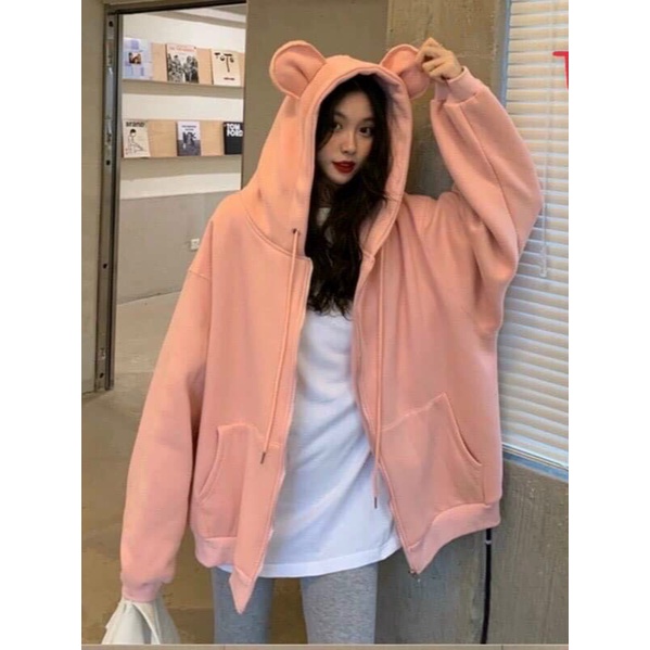 Áo khoác nỉ nam nữ dây kéo form rộng có nón cá tính,Áo khoác hoodies | BigBuy360 - bigbuy360.vn