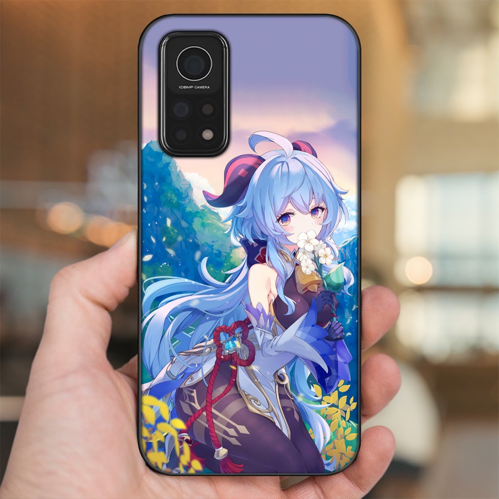 Ốp lưng Xiaomi Mi 10T Pro 5G viền đen in hình Ganyu Genshin Impact