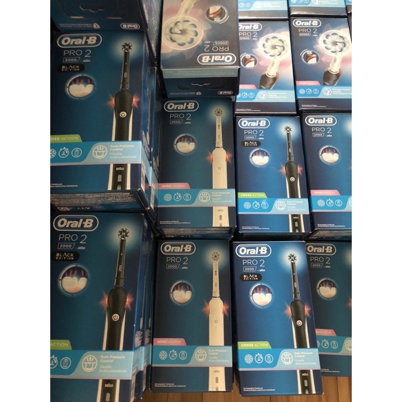 Bàn chải điện oral b pro 2000 ,3000( bill pháp)