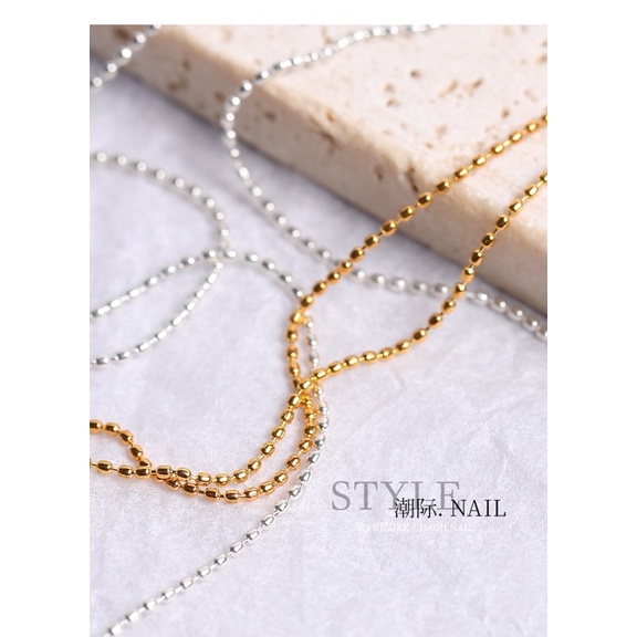 Bi dây size nhỏ đính viền móng 0,8mm