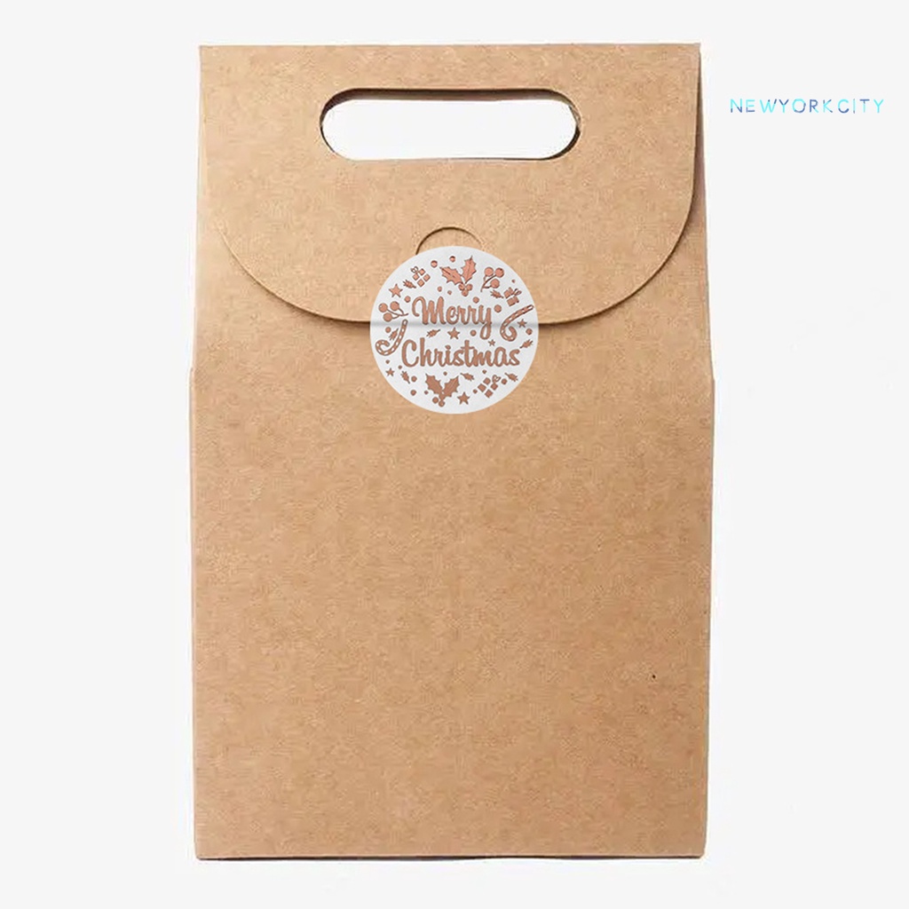 Bộ 500 Miếng Dán Chữ Merry Christmas Màu Vàng Hồng