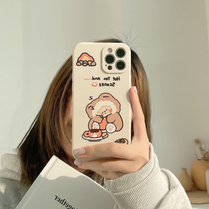 Ốp Lưng Điện Thoại Nhựa Mềm Gấu Béo