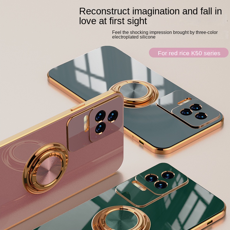 Ốp Lưng Nhám Có Nhẫn Móc Cho Điện Thoại Redmi K50 Pro K40S