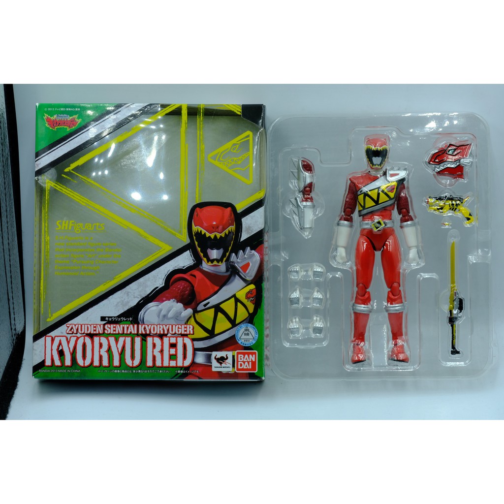 Mô hình SHF Kyoryu Red Chính hãng Bandai S.H.Figuarts Zyuden Sentai Kyoryuger Có ảnh thật hàng cực đẹp siêu nhân