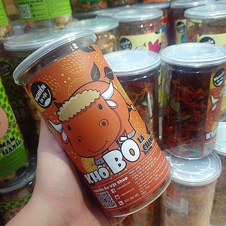Khô bò que loại ngon hũ 200g. "Nghiền Ăn Vặt"  đồ ăn vặt Hà Nội vừa ngon vừa rẻ | BigBuy360 - bigbuy360.vn