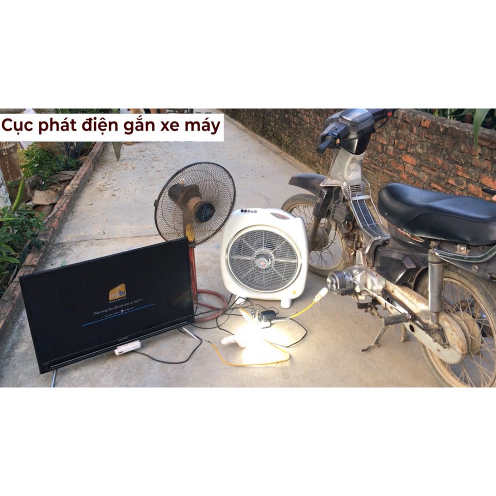 Củ Phát Điện Gắn Vào Xe Máy - Phát dòng điện 220V - Máy phát điện gắn xe máy