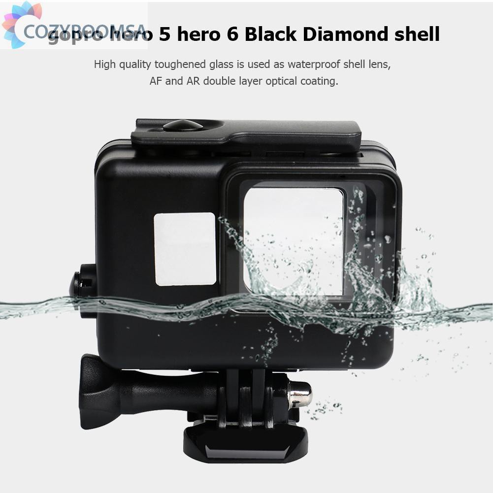 Vỏ Bảo Vệ Camera Hành Trình Gopro Hero 5 6 7 Màu Đen Chống Thấm Nước 45m