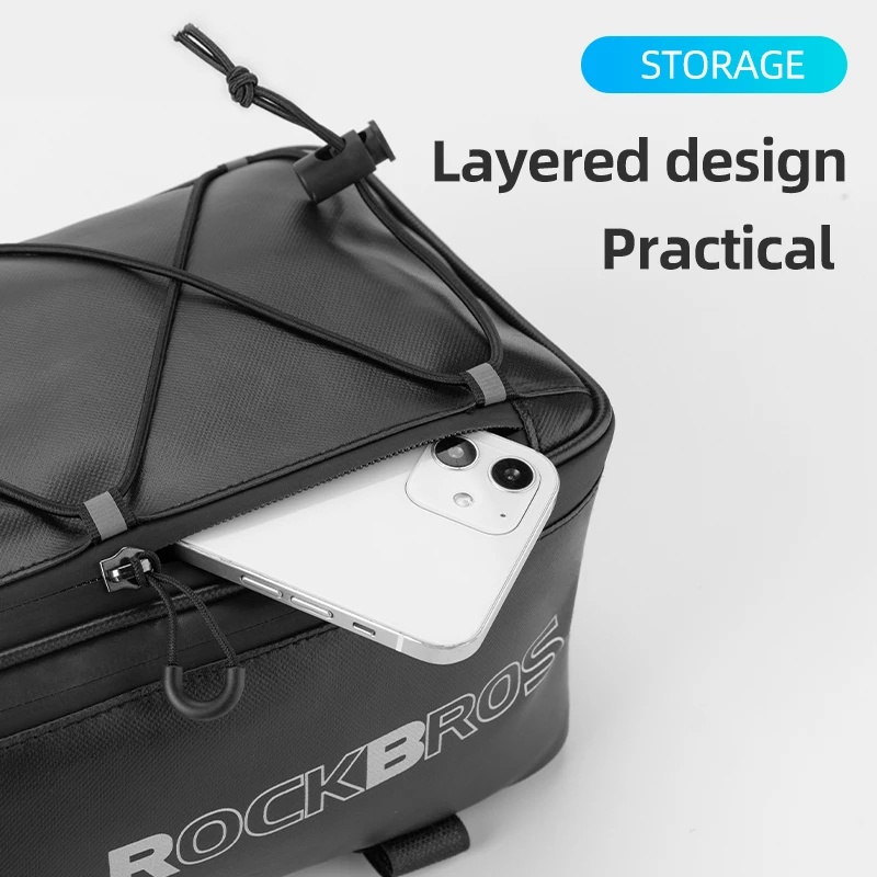 Rockbros Túi Đựng Hành Lý Chống Thấm Nước Phản Quang Gắn Yên Xe Đạp Tiện Dụng