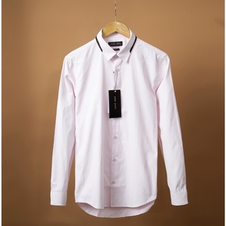 Áo Sơ Mi Just Men Trơn Viền Cổ Phong Cách