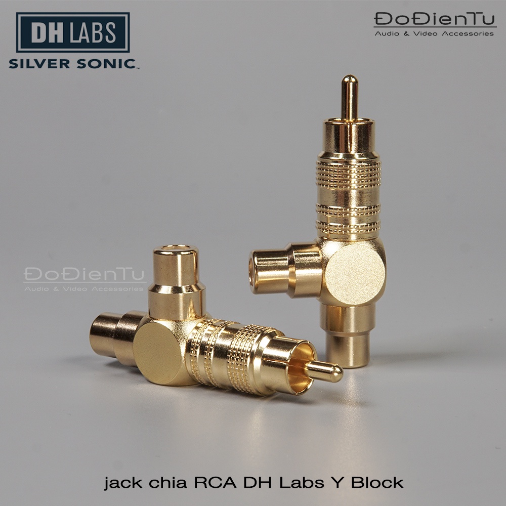Dh Labs Y Block Adapter | Made in USA | Jack Chia Bông Sen Av Stereo