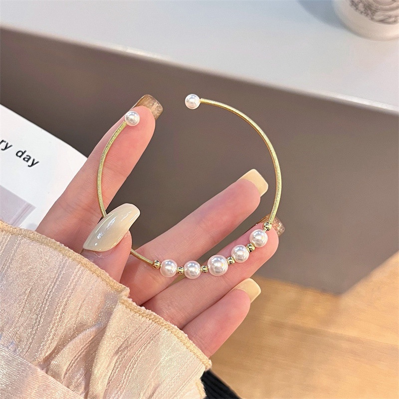 Vòng tay MANYUE xỏ hạt ngọc trai thời trang Hàn Quốc