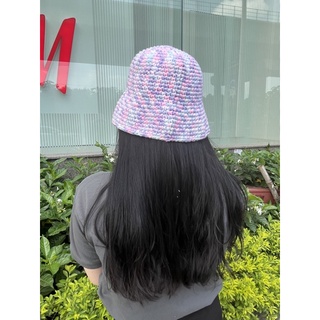 Nón Bucket ( len móc màu kẹo ngọt )