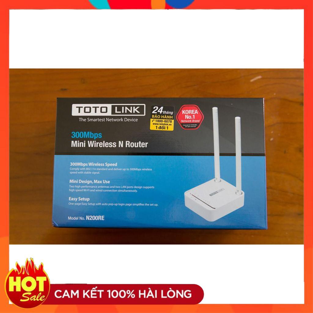 🎁 Bộ Thu Phát Wifi 2 Râu 300Mbps TOTOLINK N200RE