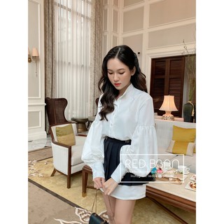  Áo sơ mi tay phồng - RED BEAN 