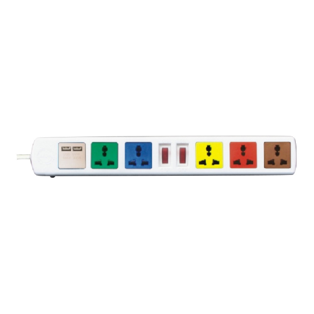 Ổ CẮM ĐA NĂNG LIOA CÓ CỔNG SẠC USB 6D32WNUSB TRẮNG