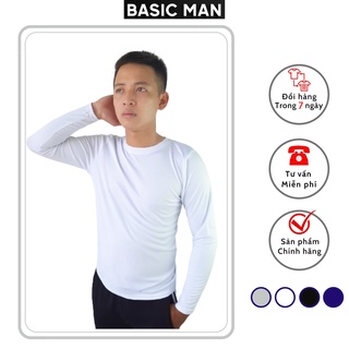 Áo giữ nhiệt, thun nam dài tay nam co dãn 4 chiều Aria, Chất đẹp from rộng, phong cách Hàn Quốc