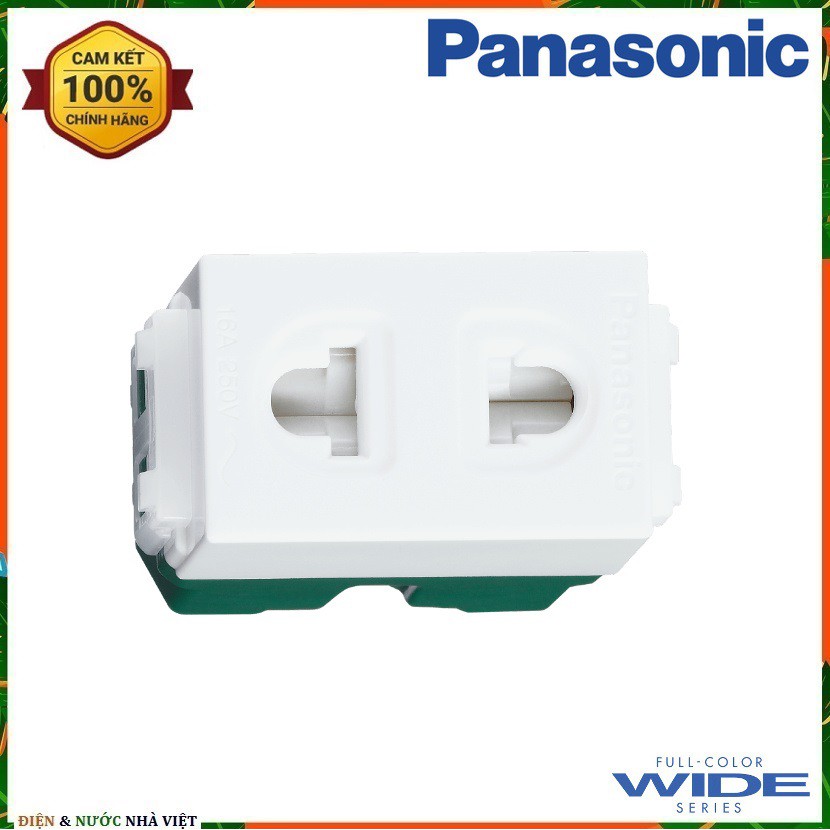 Ổ cắm đơn có màn che Panasonic Wide WEV1081SW cắm nhanh 250VAC 16A