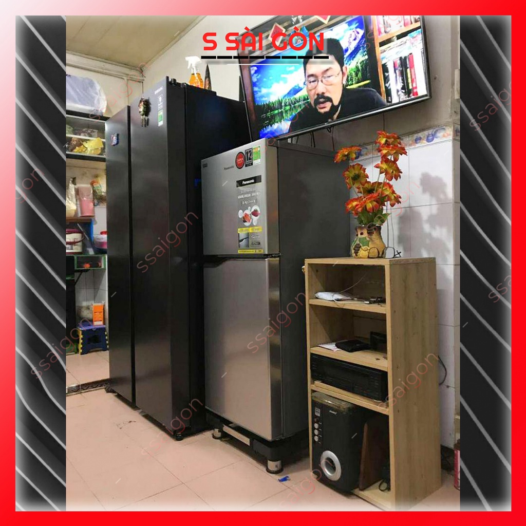 Chân đế máy giặt, kệ máy giặt và tủ lạnh, kệ tủ lạnh máy giặt trụ Inox cao cấp - BH 2 năm