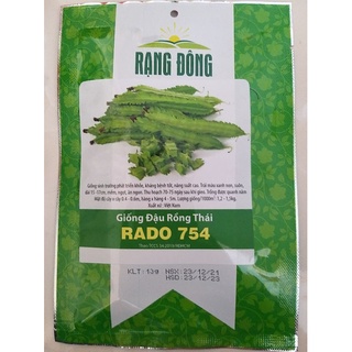 Hạt giống đậu rồng thái rado 754 rạng đông gói 10g