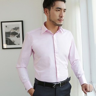 Áo sơ mi măng sét (cuff shirt) - màu hồng phấn