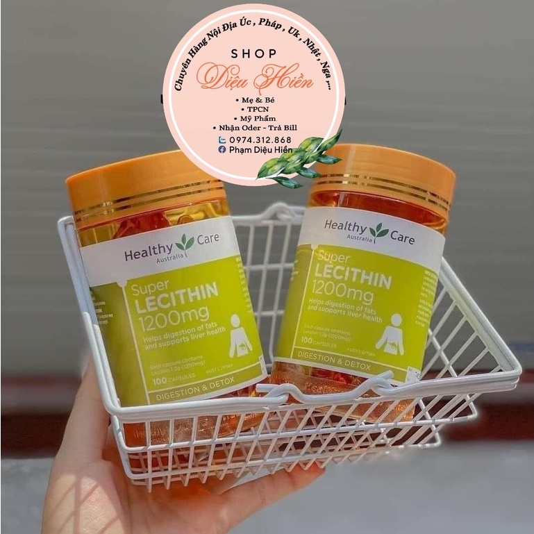 Mầm Đậu Nành Lecithin Healthy Care 1200mg