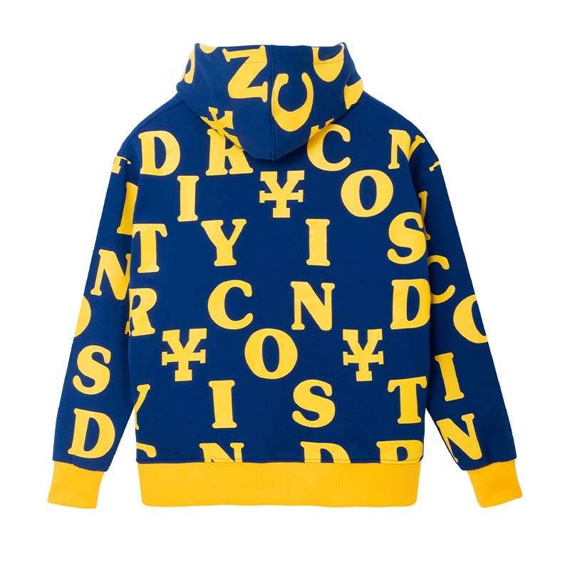 DirtyCoins Áo khoác Letters Monogram Hoodie - Dark Blue / Yellow | BigBuy360 - bigbuy360.vn