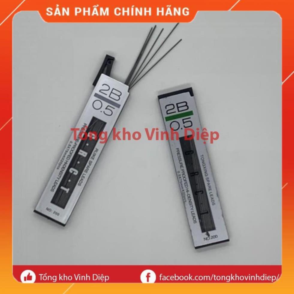 Bút chì kim bấm HB 0.5 bền đẹp, hộp ruột ngòi chì kim