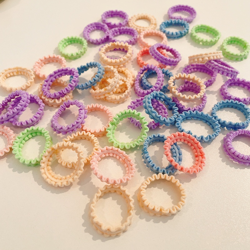 Set 50 Dây Buộc Tóc Co Giãn Cho Bé Gái