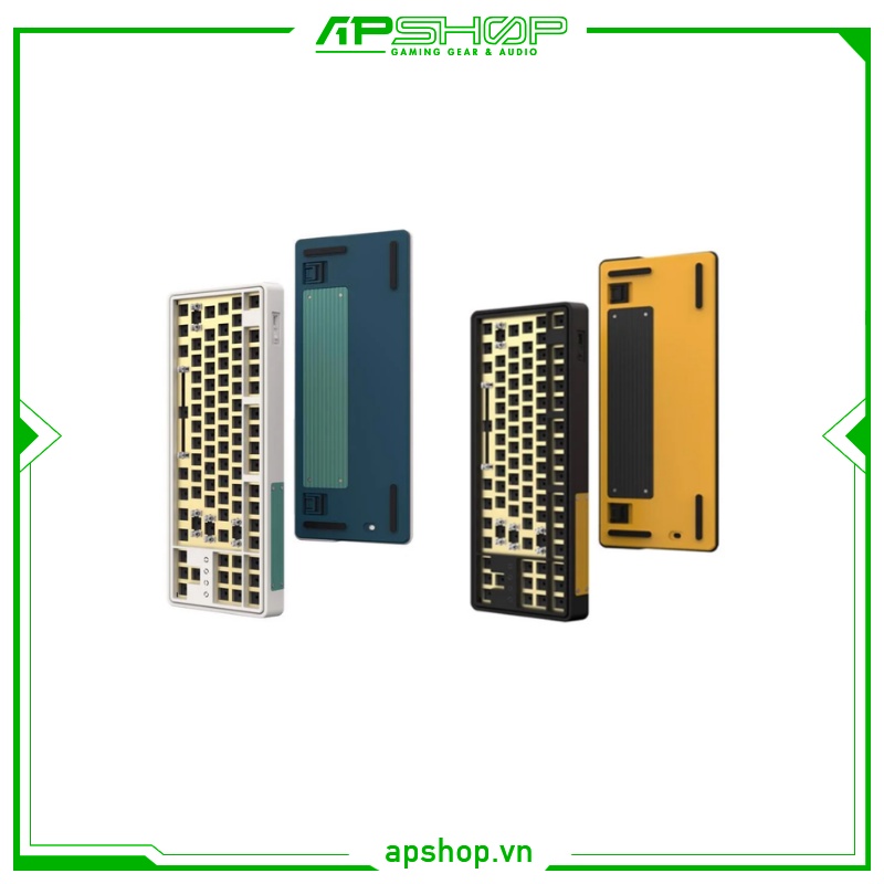 Kit Bàn phím FL Esport CMK87 White Brass Plate | CMK87-KIT-BK | Chính hãng