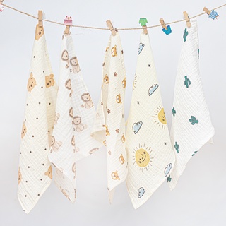  Khăn sữa cho bé khăn mặt xô muslin 4 lớp họa tiết động vật đáng yêu CHII BABIES 