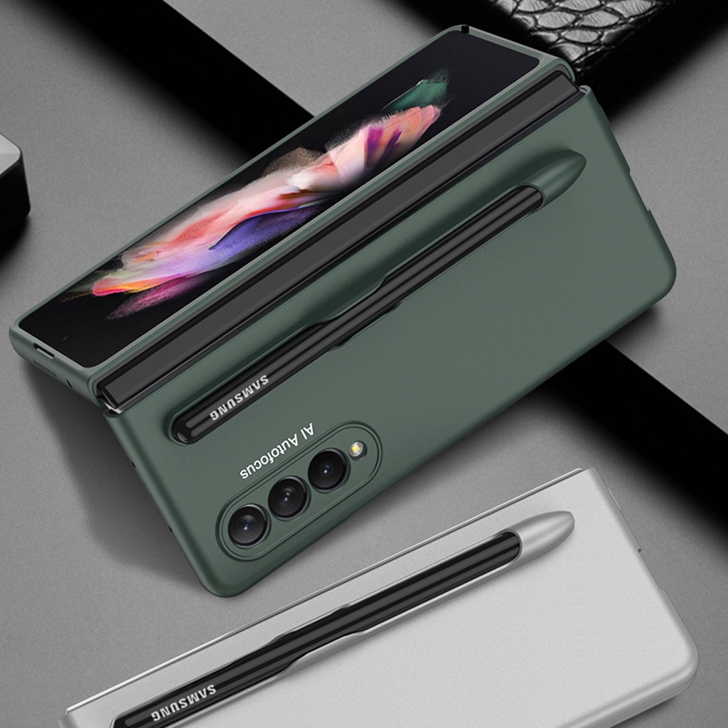 Ốp Điện Thoại Siêu Mỏng Có Ngăn Đựng Bút Cho Samsung Galaxy Z Fold 3 S Galaxy Z Fold3